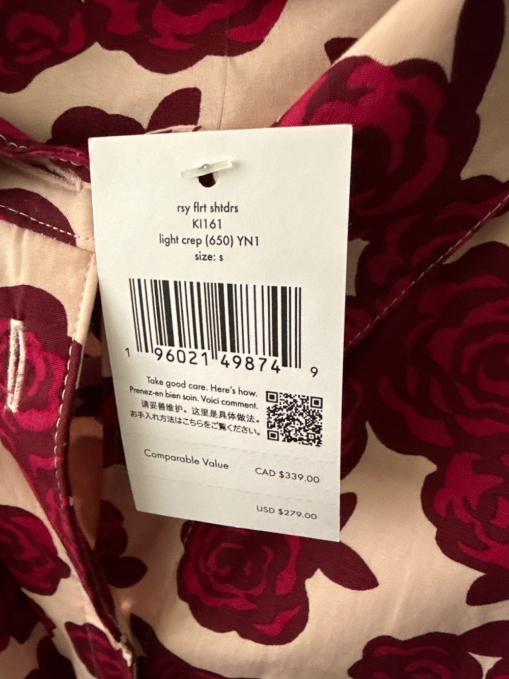 Kate Spade Rosy Florets Shirtdress - Picture 7 of 8